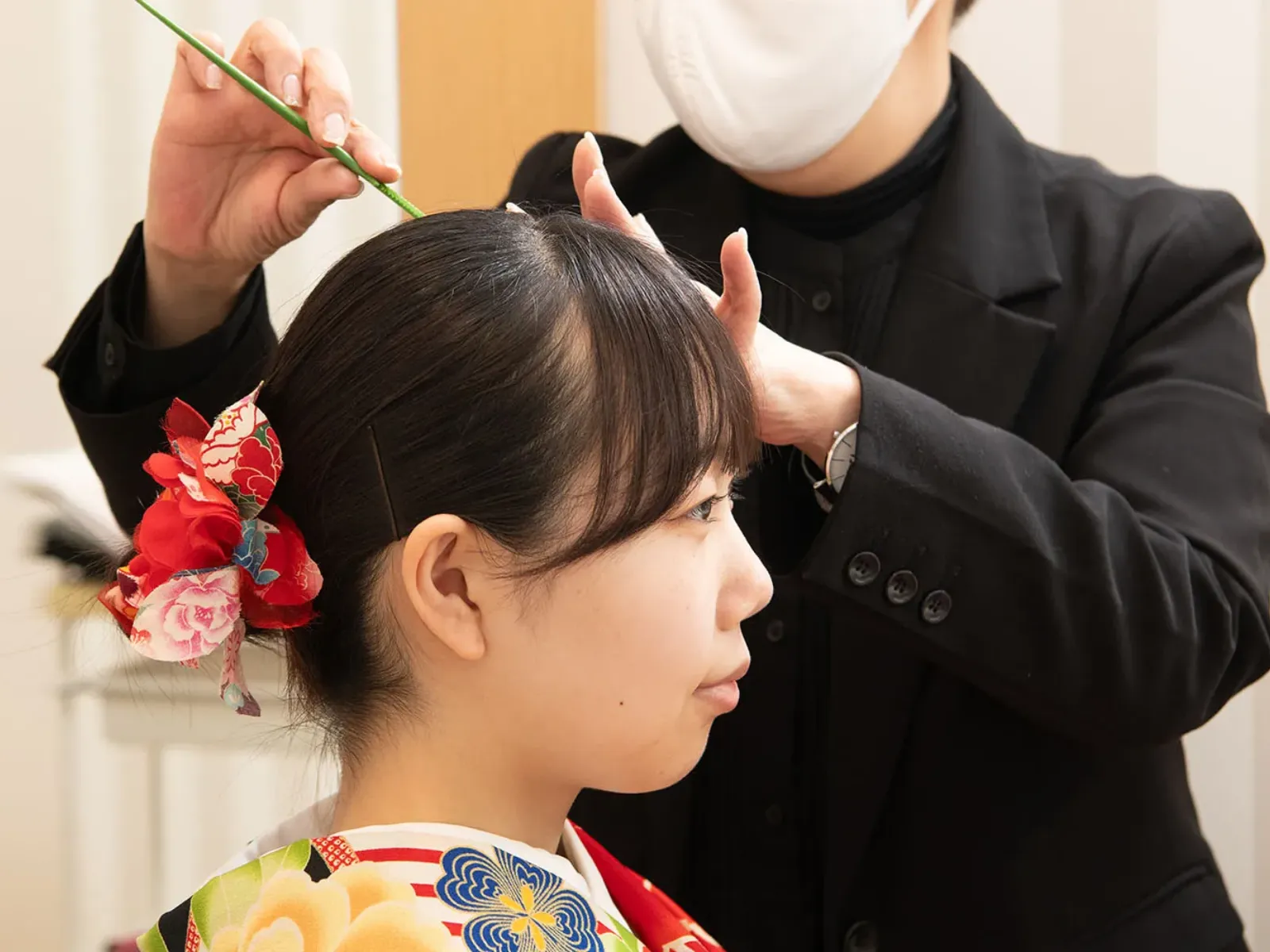 美容室 WISHでのヘアメイク