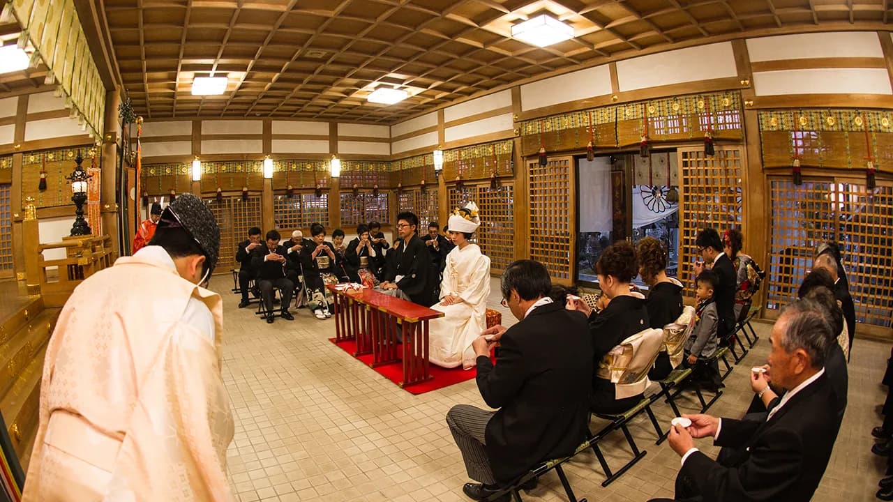 神前挙式プランの様子